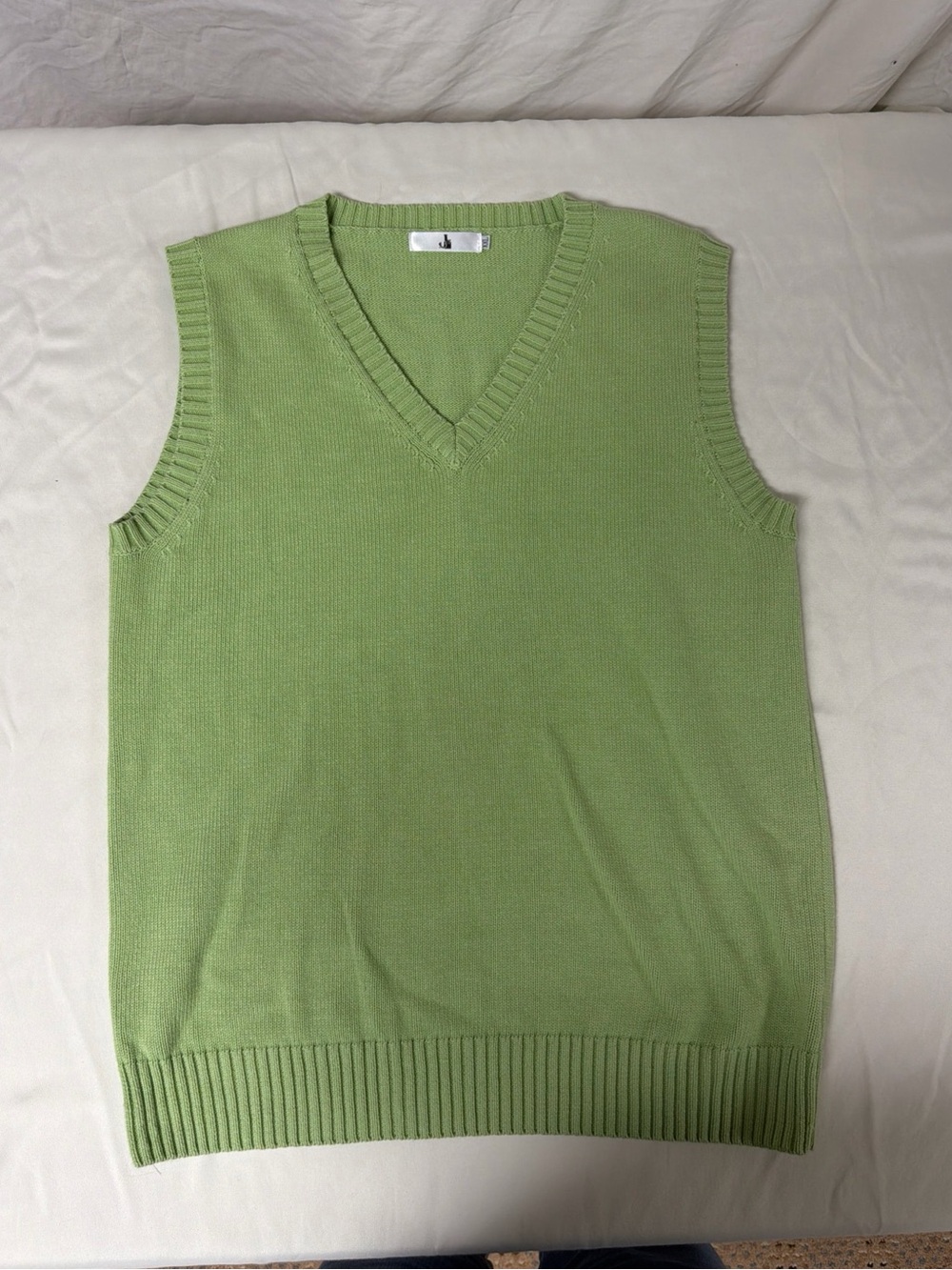 JK Green Sweater Vest Men’s Size XXL 100% Cotton V Neck Gently Used